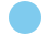 En blå sirkel